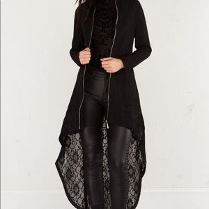 high low blazer jacket